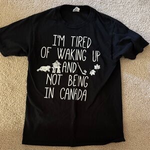 Black Graphic Unisex Tee size Small